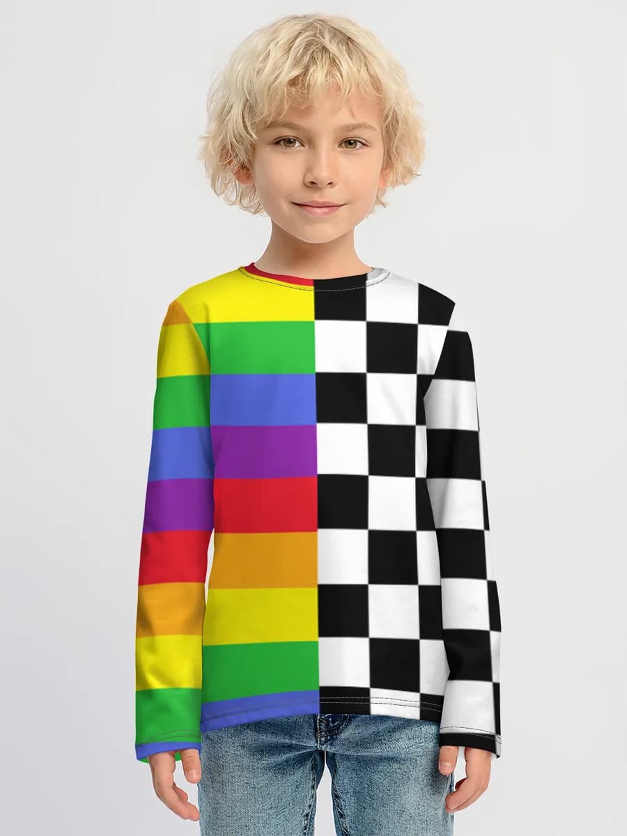 Children's cotton long sleeve shirt