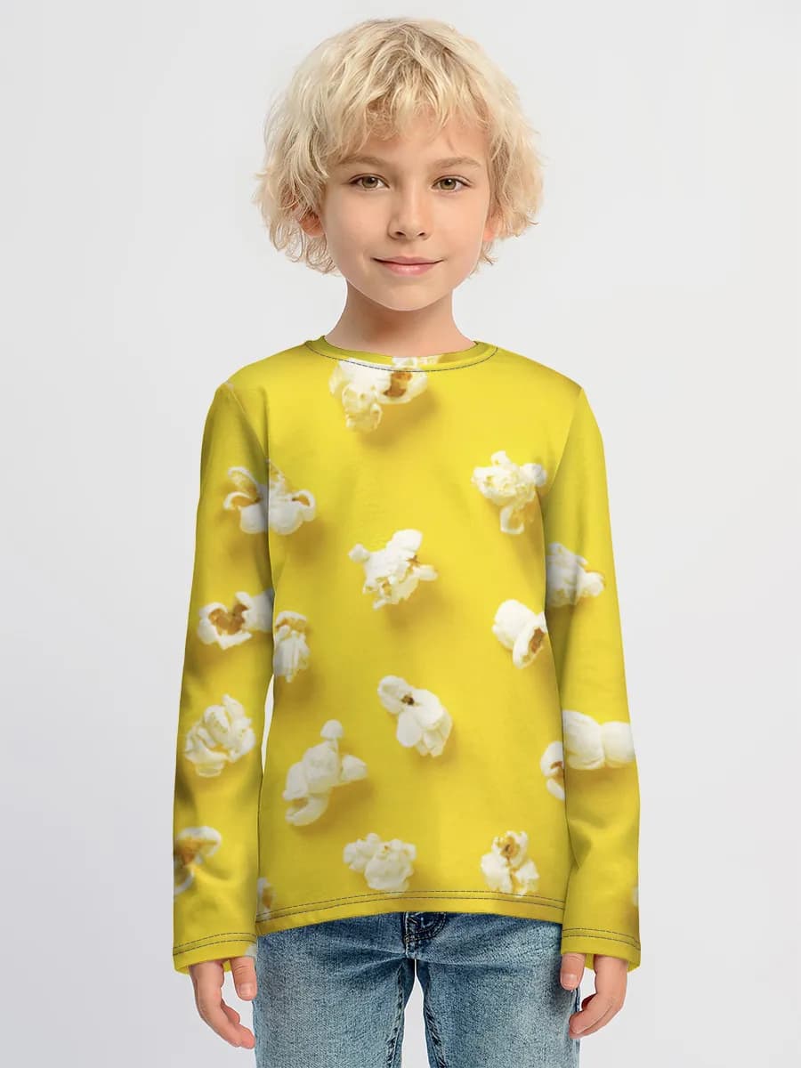 Children's cotton long sleeve shirt