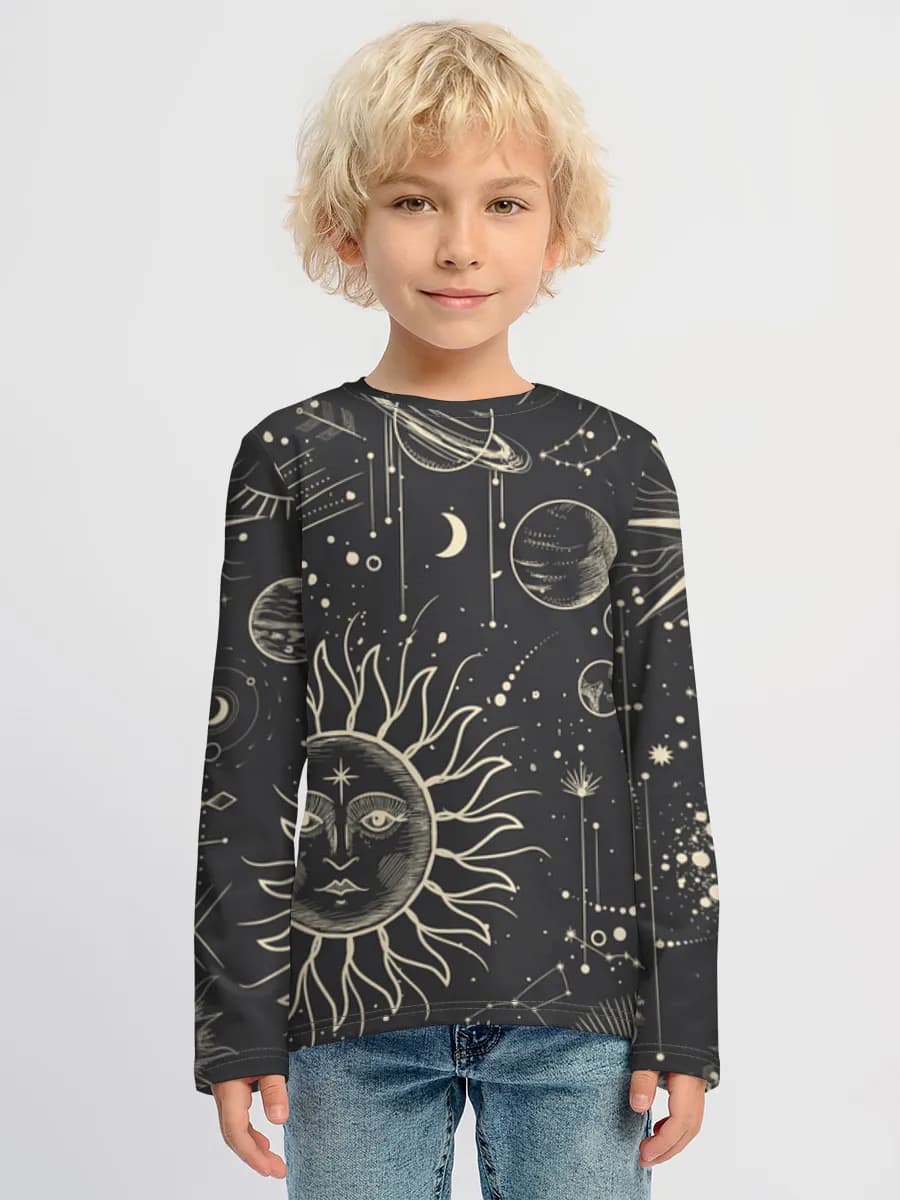 Children's cotton long sleeve shirt