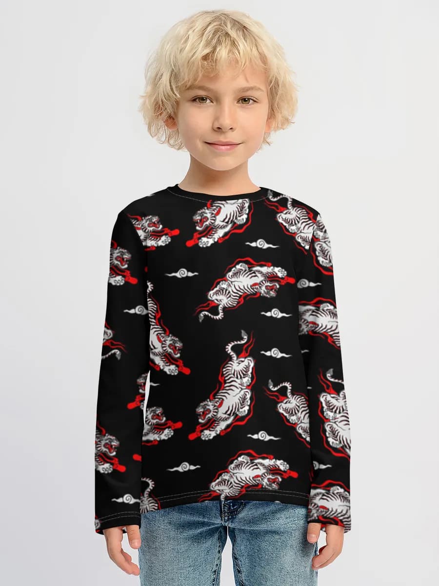 Children's cotton long sleeve shirt