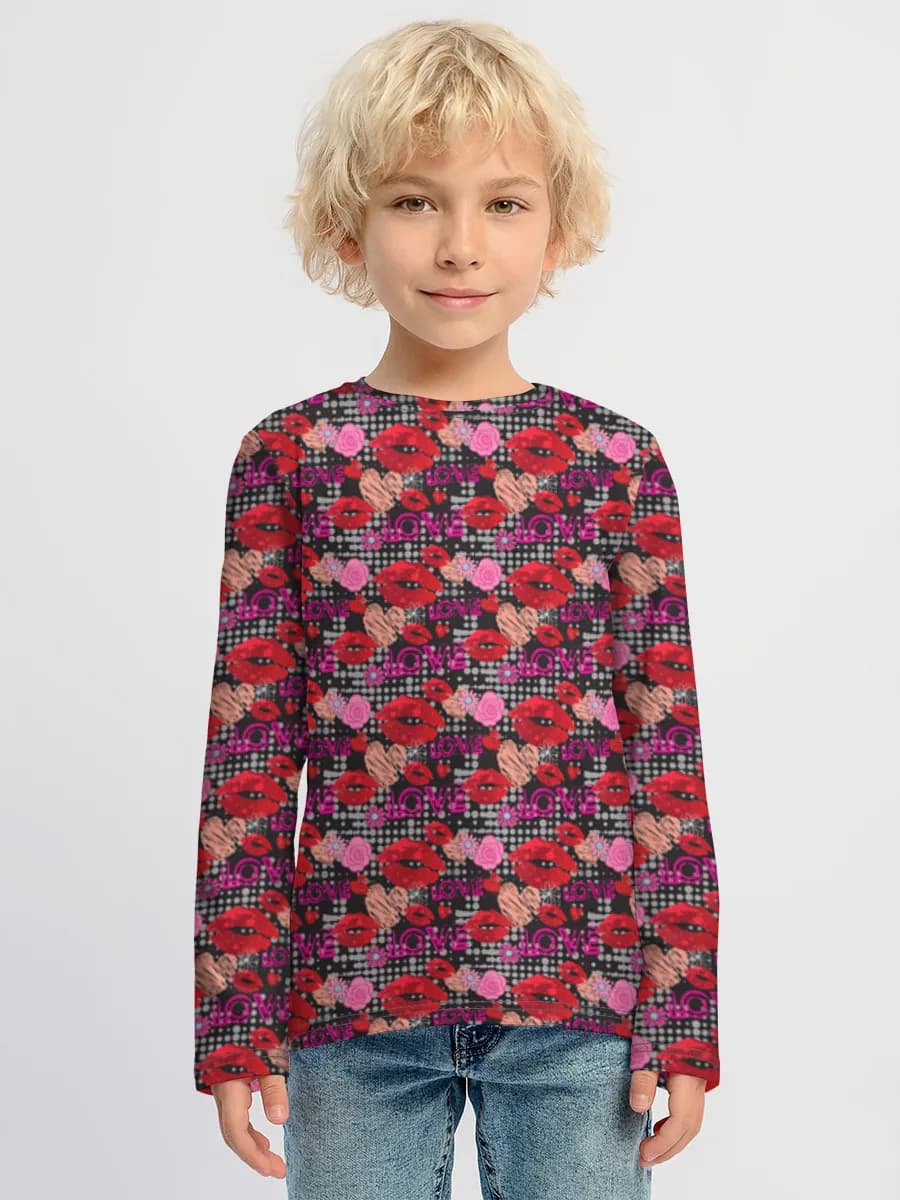 Children's cotton long sleeve shirt