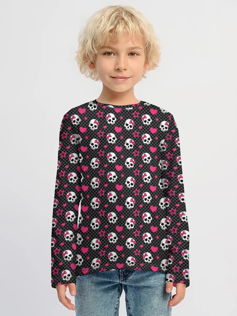 Children's cotton long sleeve shirt
