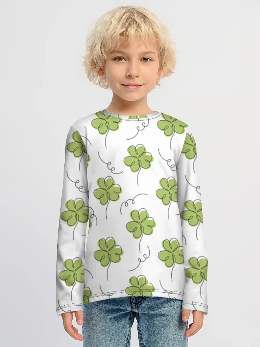 Children's cotton long sleeve shirt