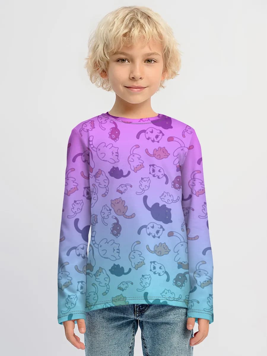 Children's cotton long sleeve shirt