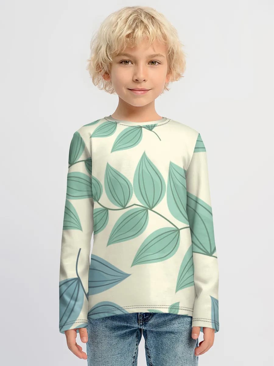 Children's cotton long sleeve shirt