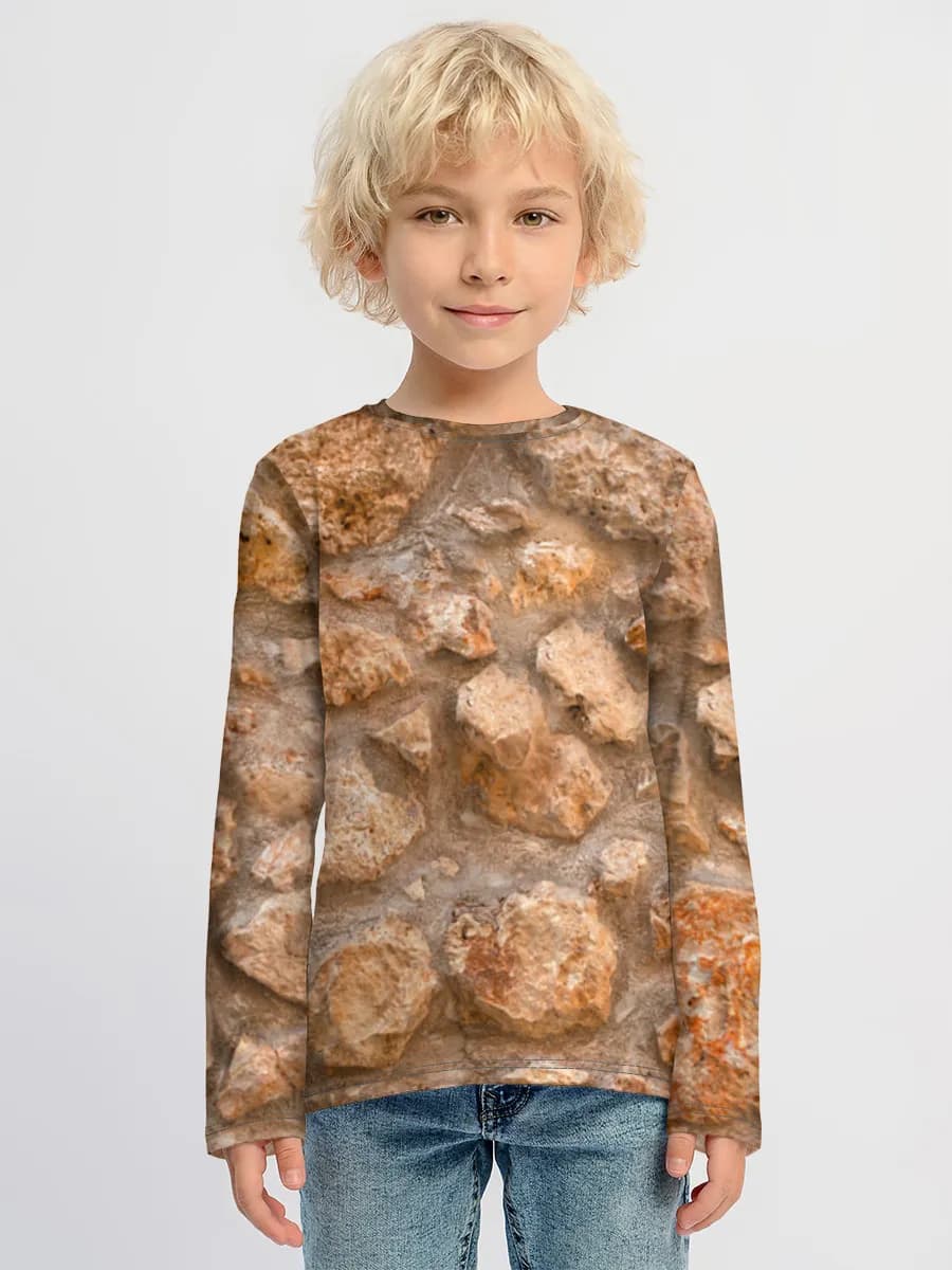 Children's cotton long sleeve shirt