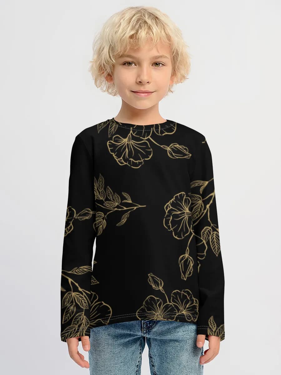 Children's cotton long sleeve shirt