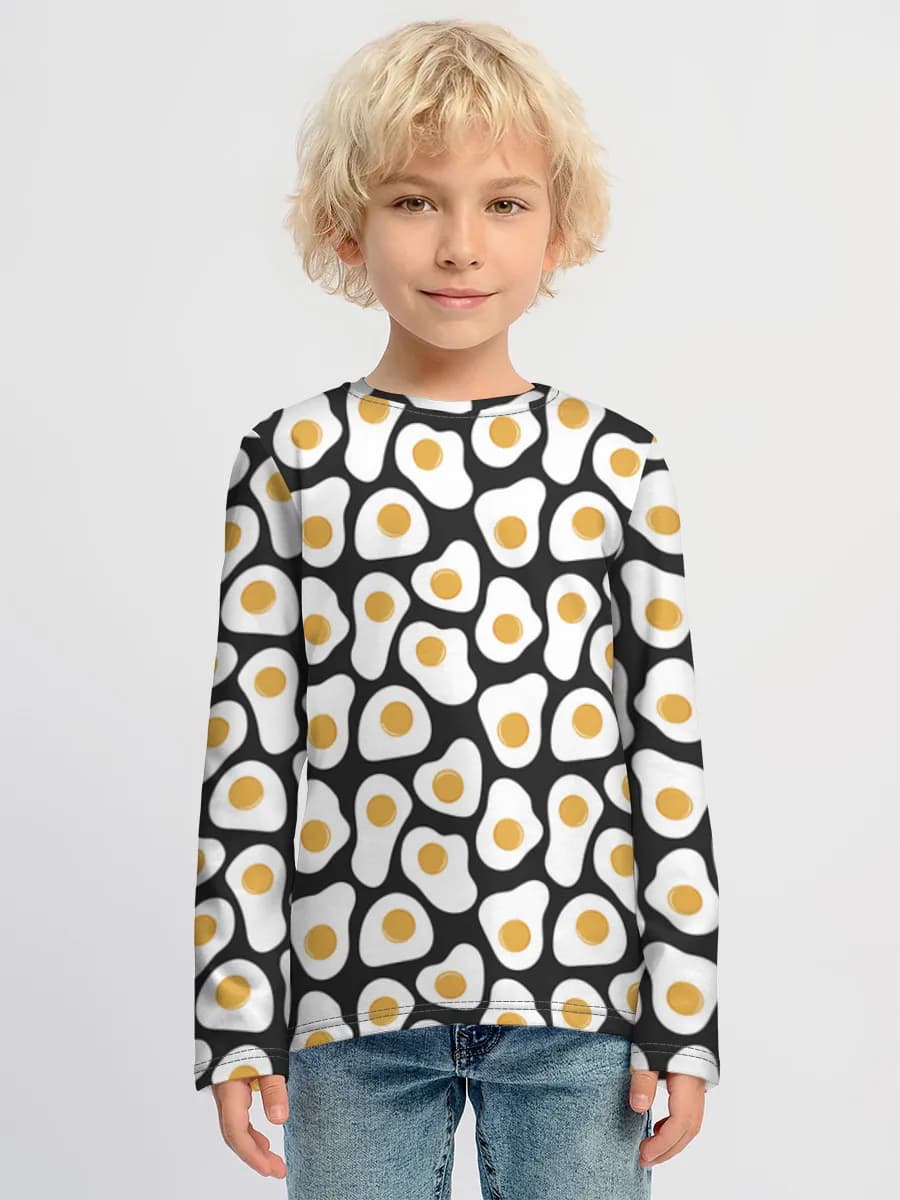 Children's cotton long sleeve shirt