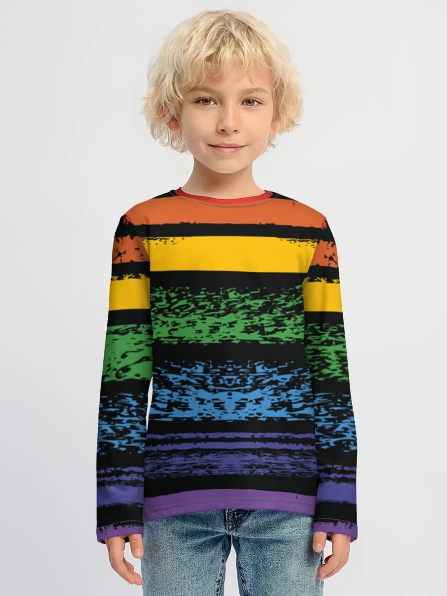 Children's cotton long sleeve shirt