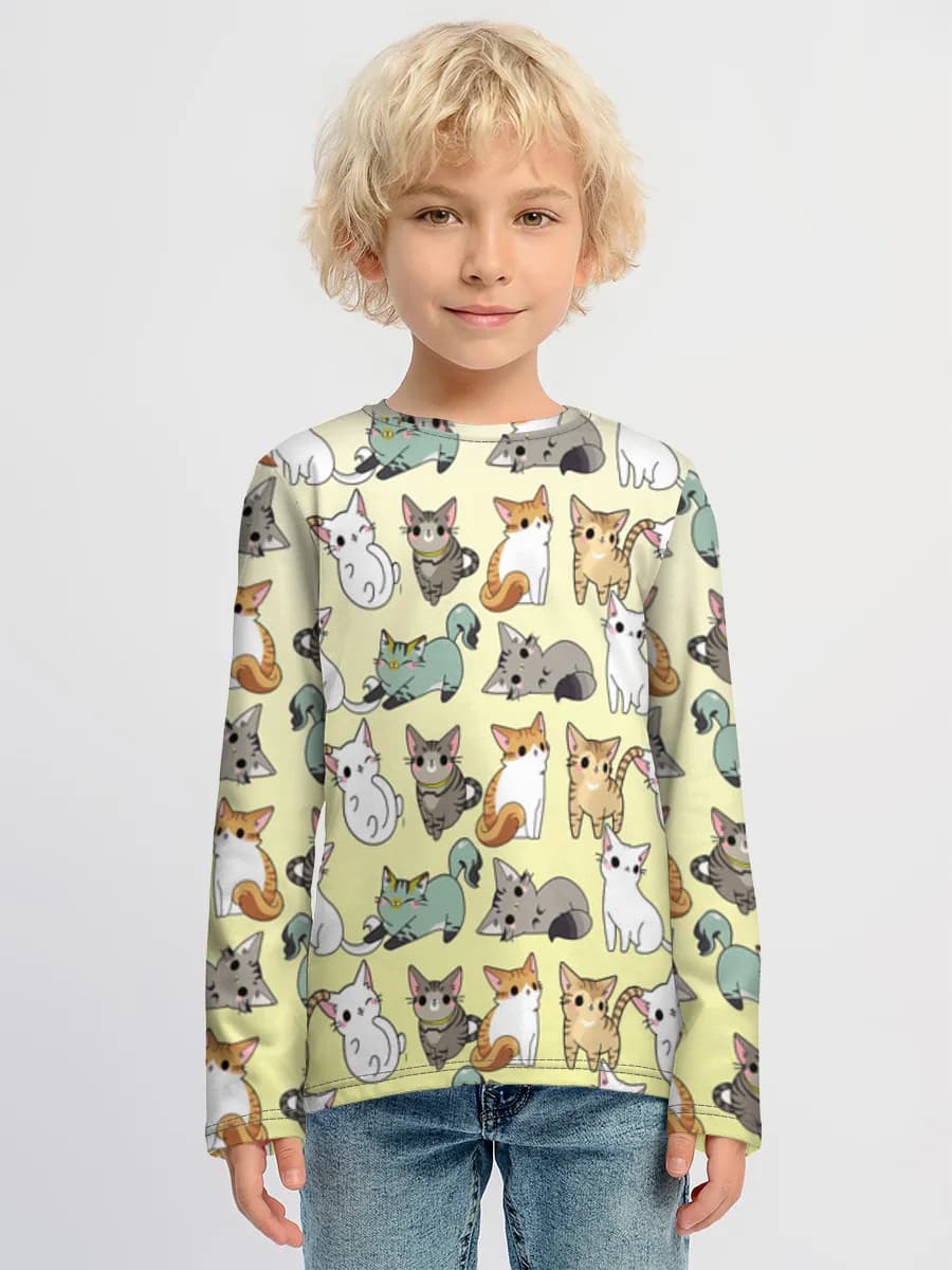Children's cotton long sleeve shirt