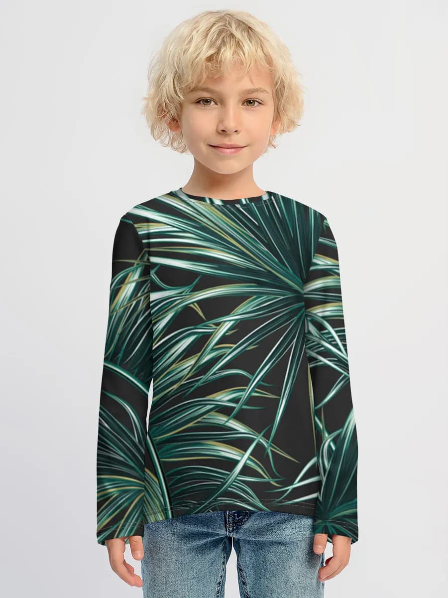 Children's cotton long sleeve shirt