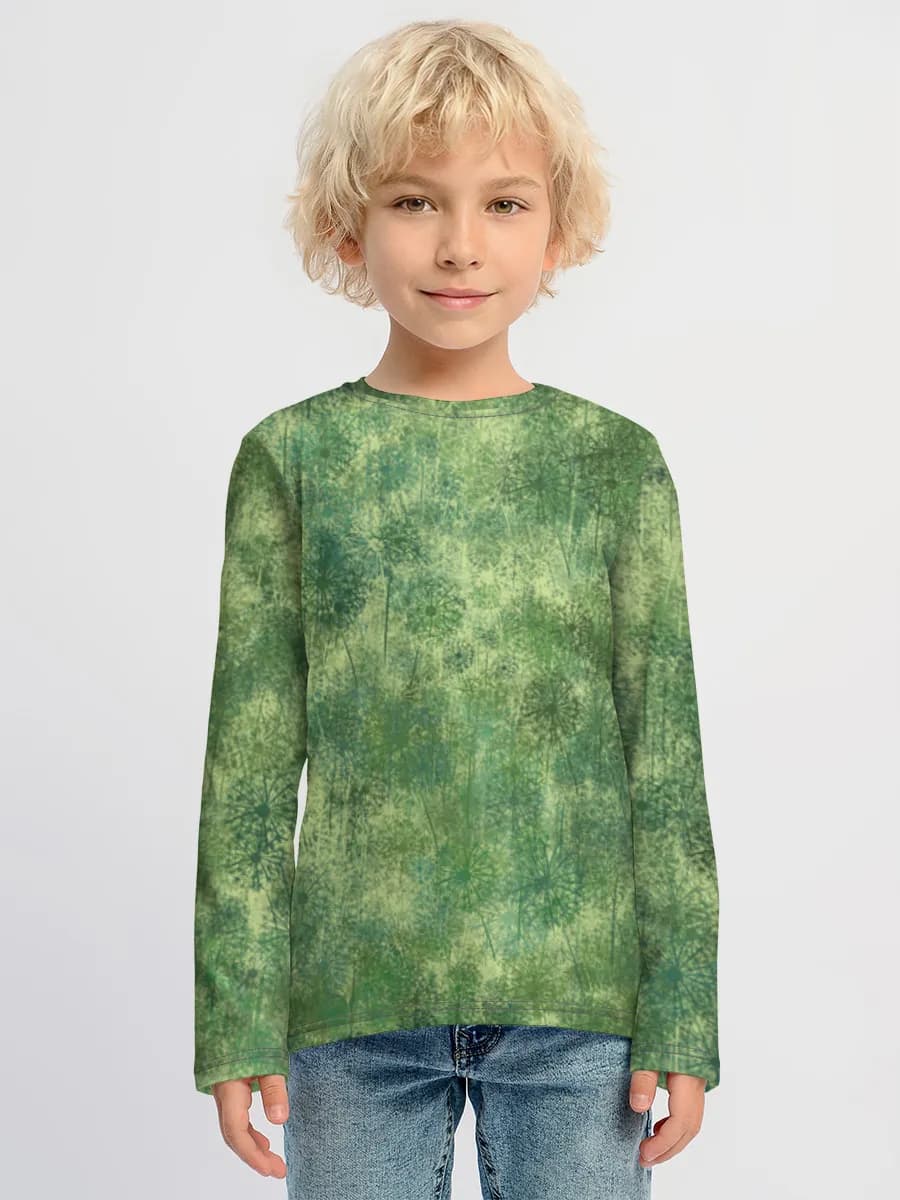 Children's cotton long sleeve shirt