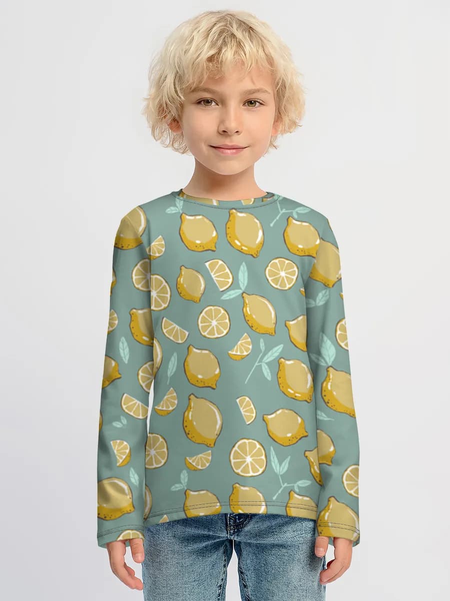 Children's cotton long sleeve shirt