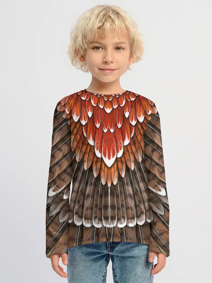 Children's cotton long sleeve shirt