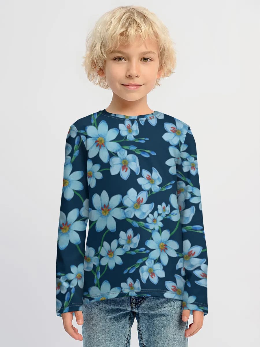 Children's cotton long sleeve shirt