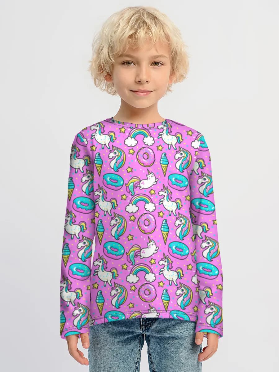 Children's cotton long sleeve shirt