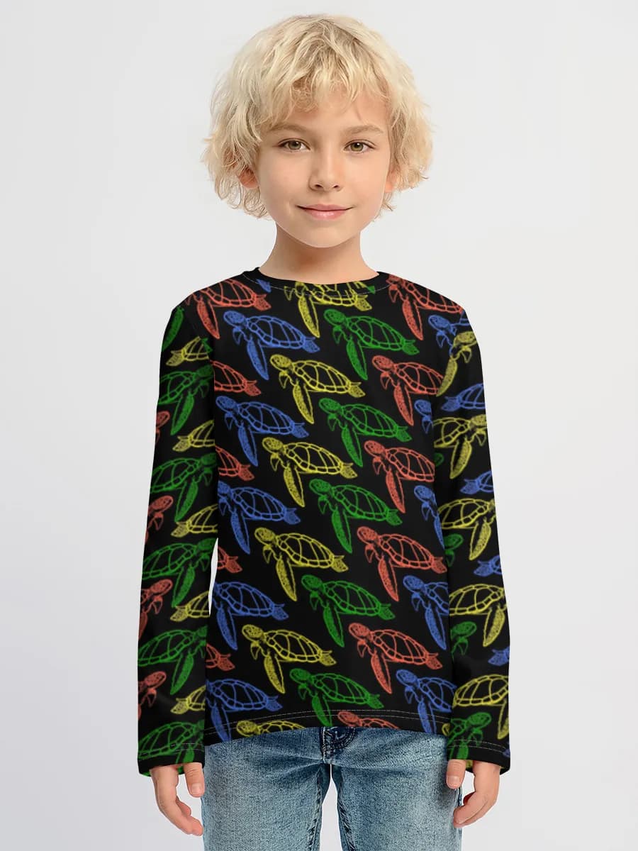 Children's cotton long sleeve shirt