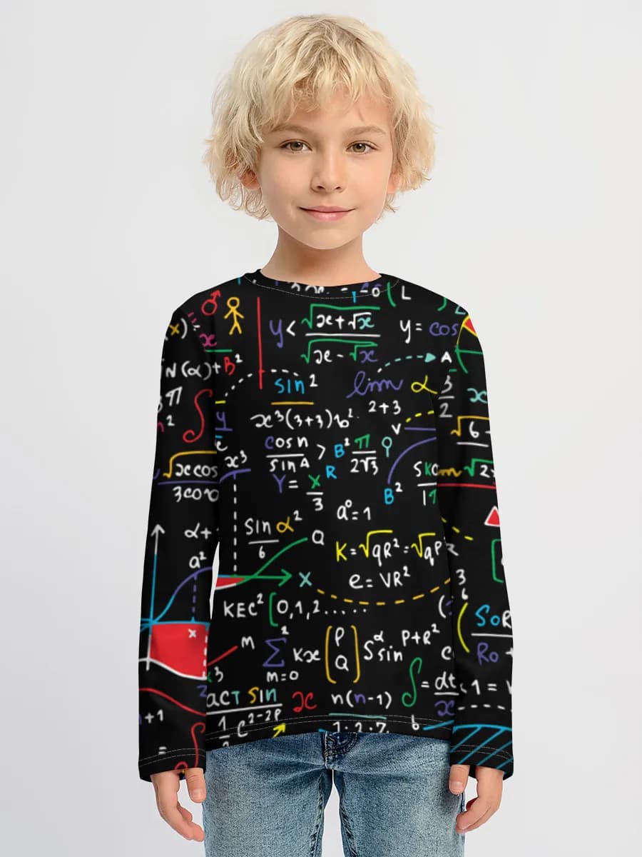 Children's cotton long sleeve shirt