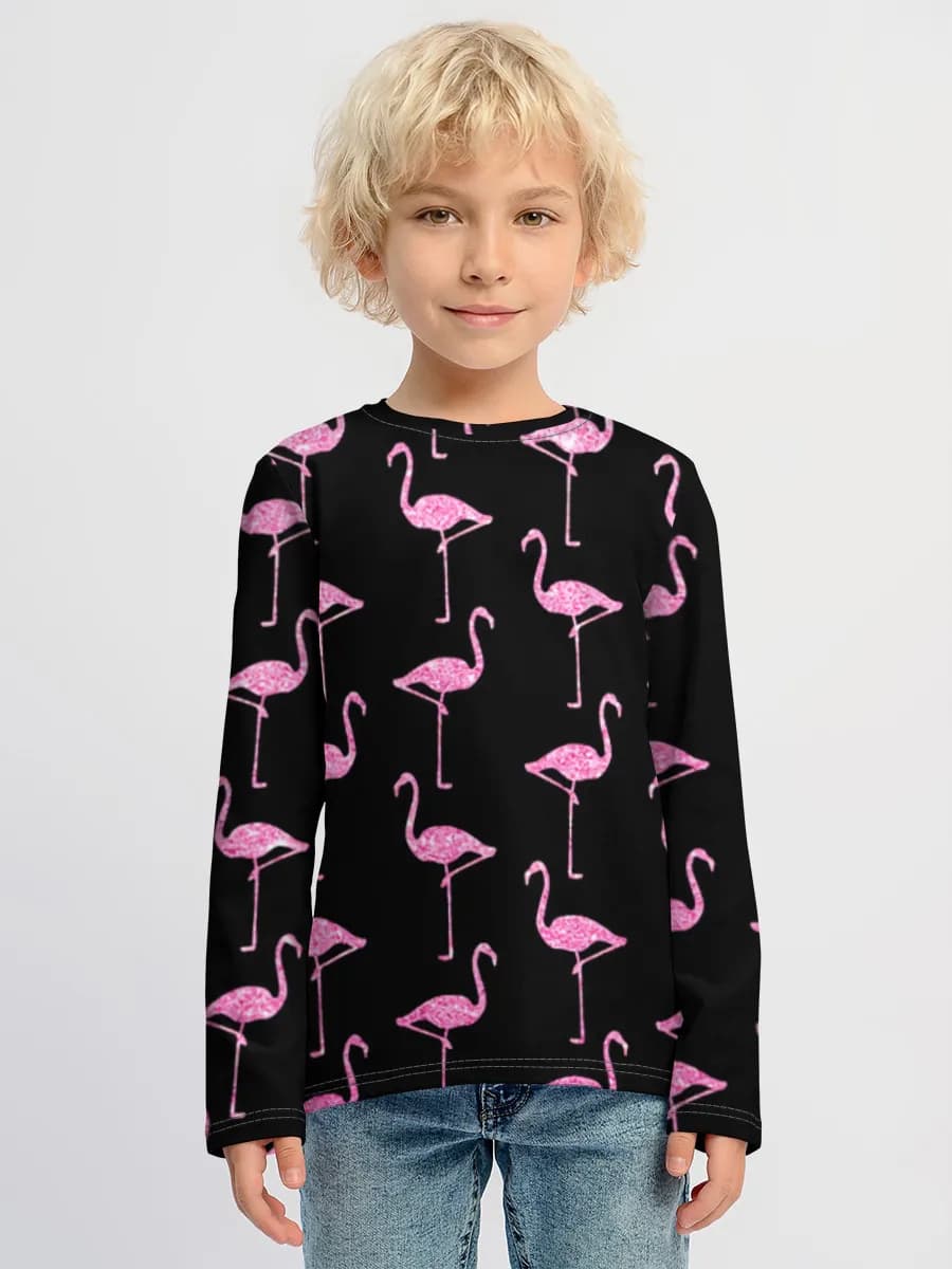 Pink Flamingos On Black
