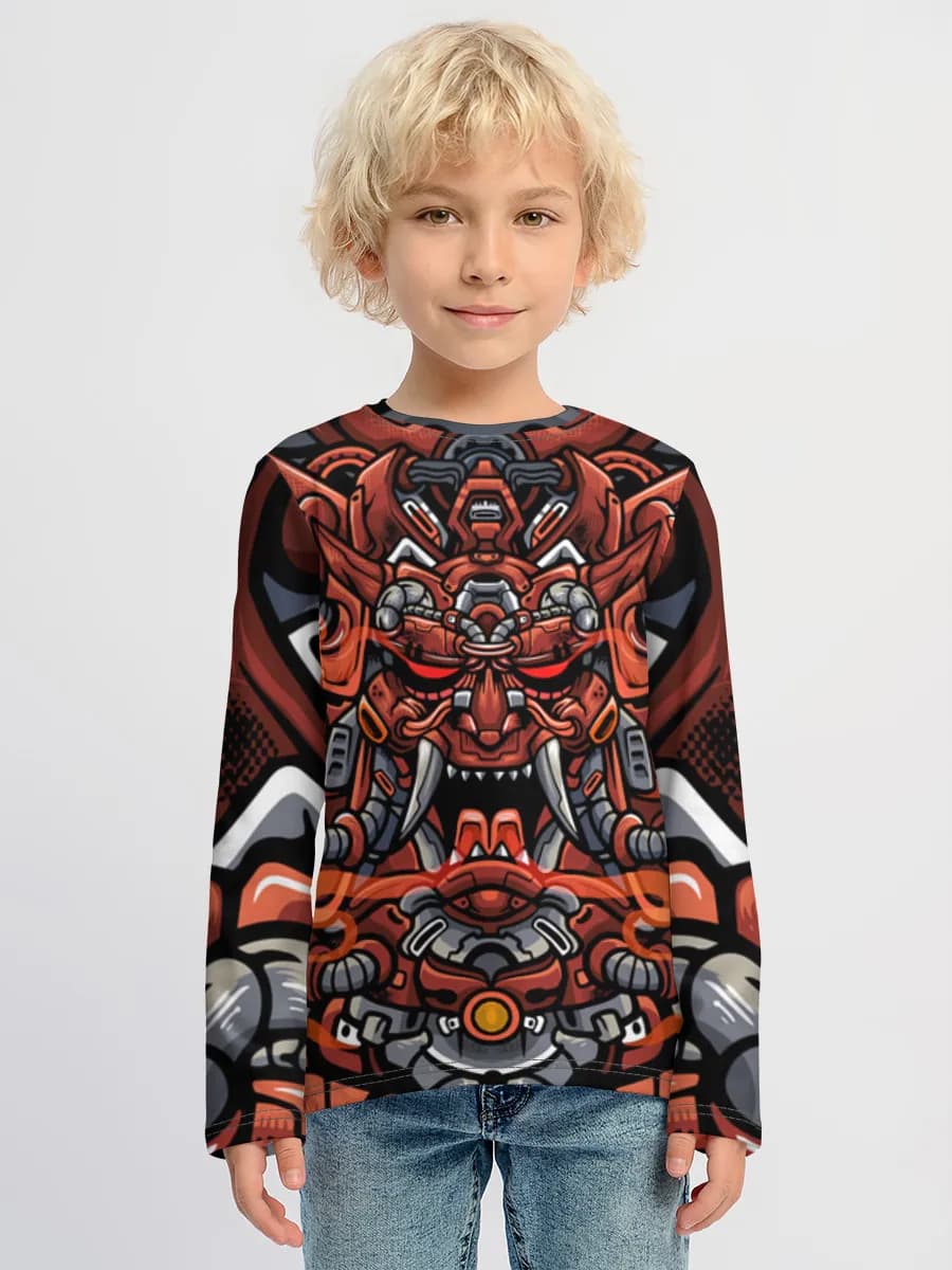 Children's cotton long sleeve shirt
