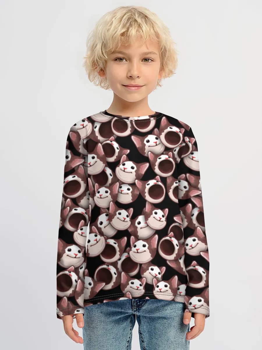 Children's cotton long sleeve shirt