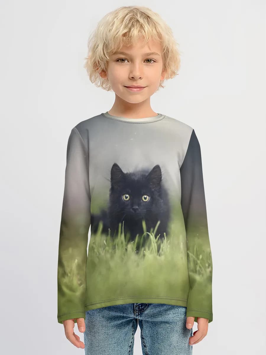 Children's cotton long sleeve shirt