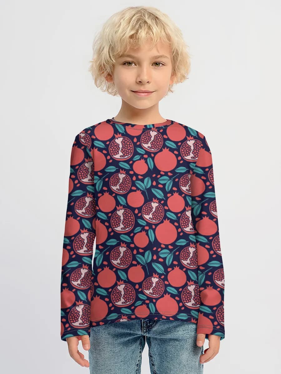 Children's cotton long sleeve shirt