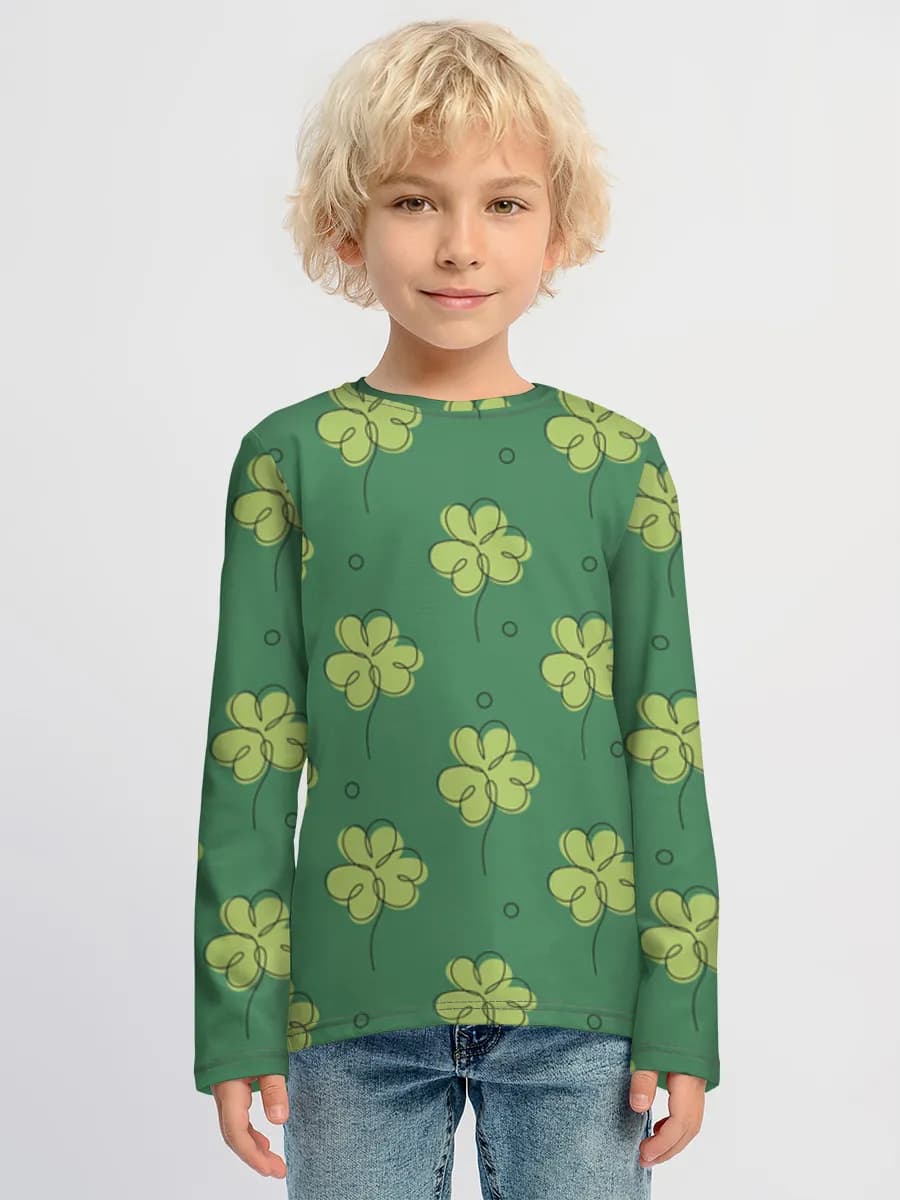 Children's cotton long sleeve shirt