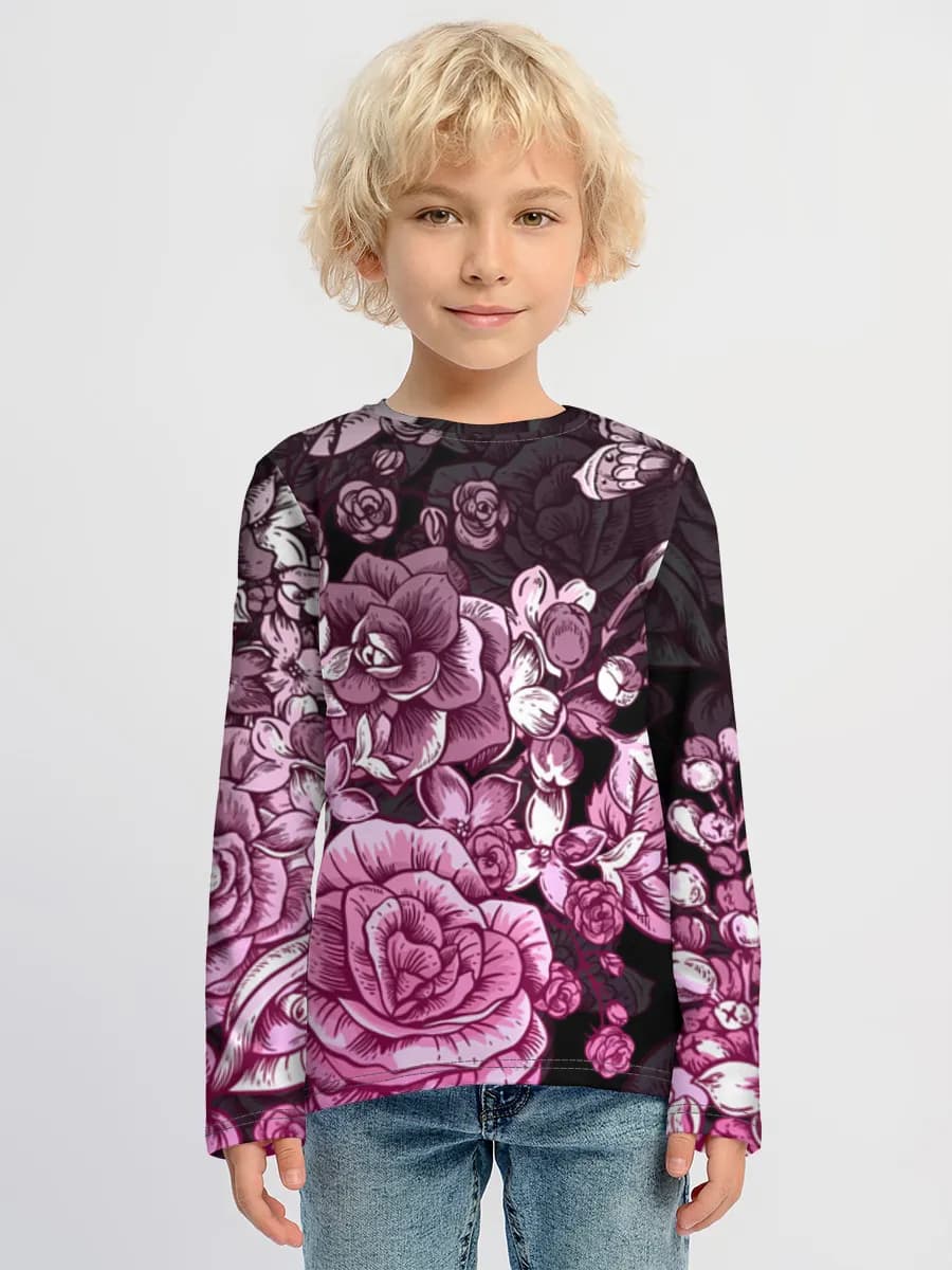 Children's cotton long sleeve shirt