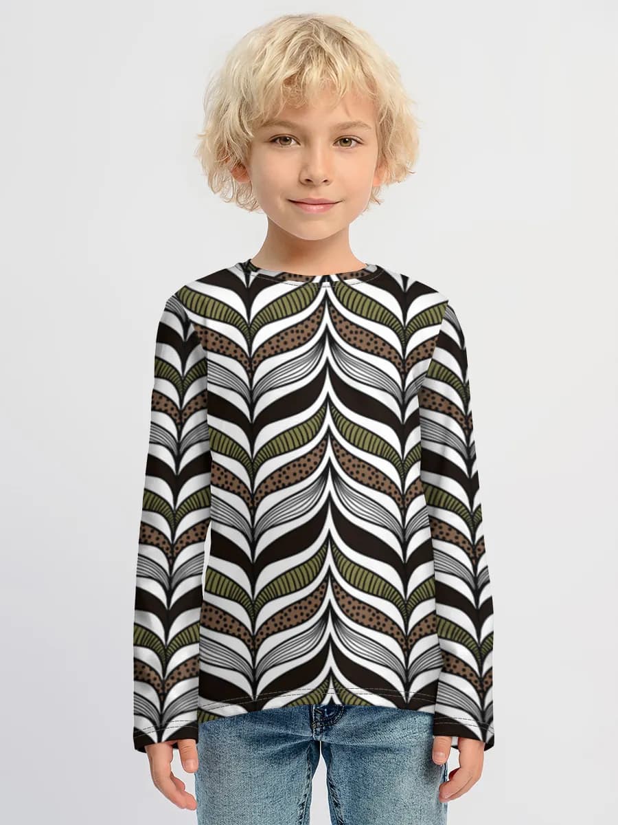 Children's cotton long sleeve shirt