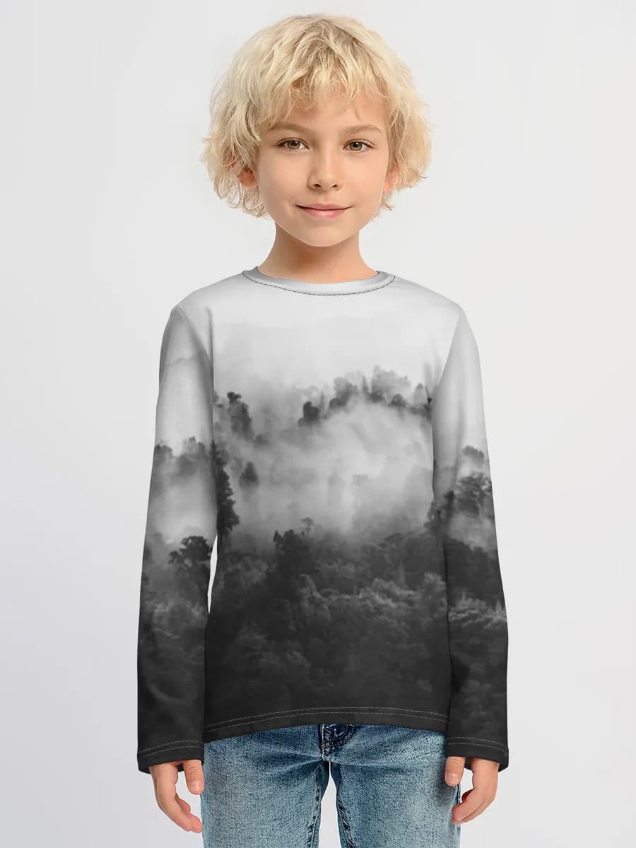 Children's cotton long sleeve shirt
