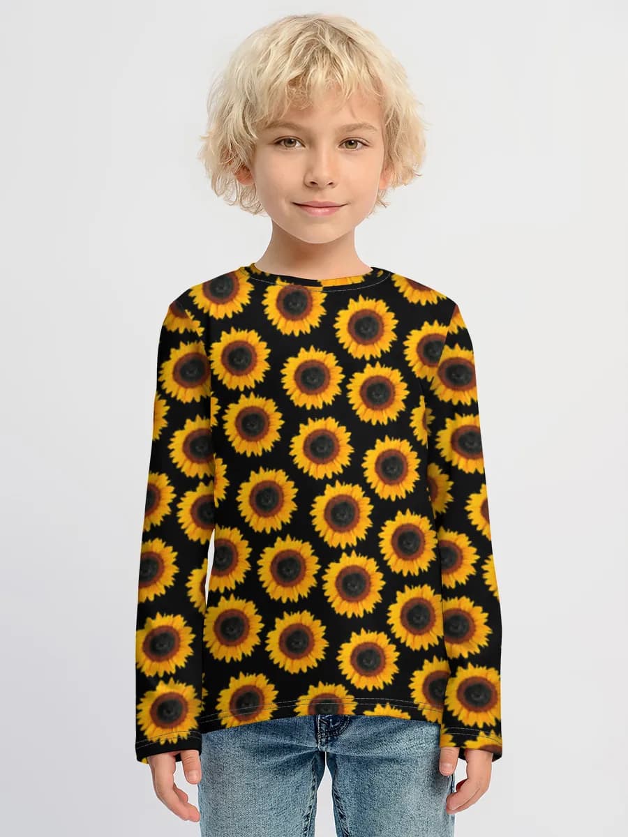 Children's cotton long sleeve shirt