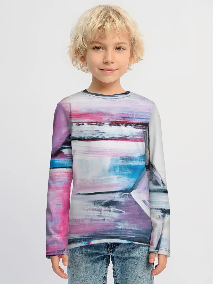 Children's cotton long sleeve shirt