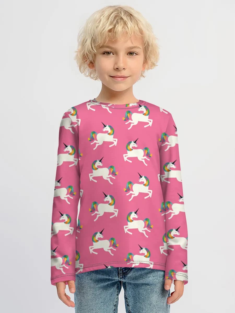 Children's cotton long sleeve shirt