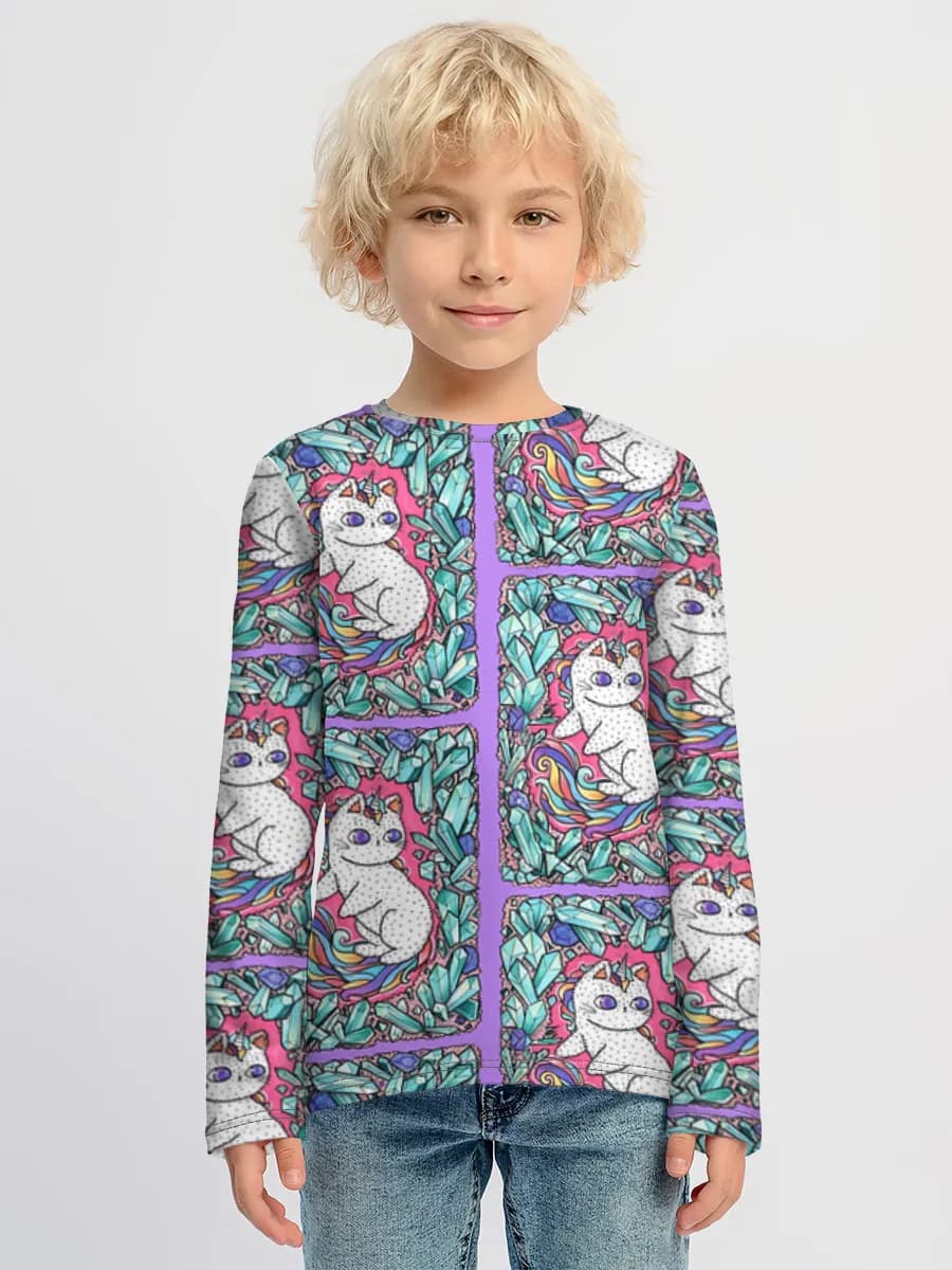 Children's cotton long sleeve shirt