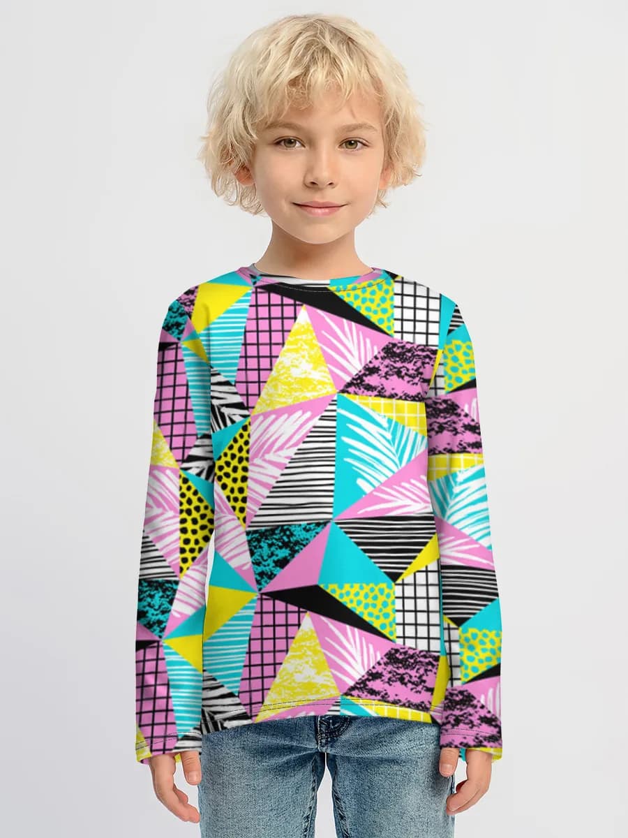 Children's cotton long sleeve shirt