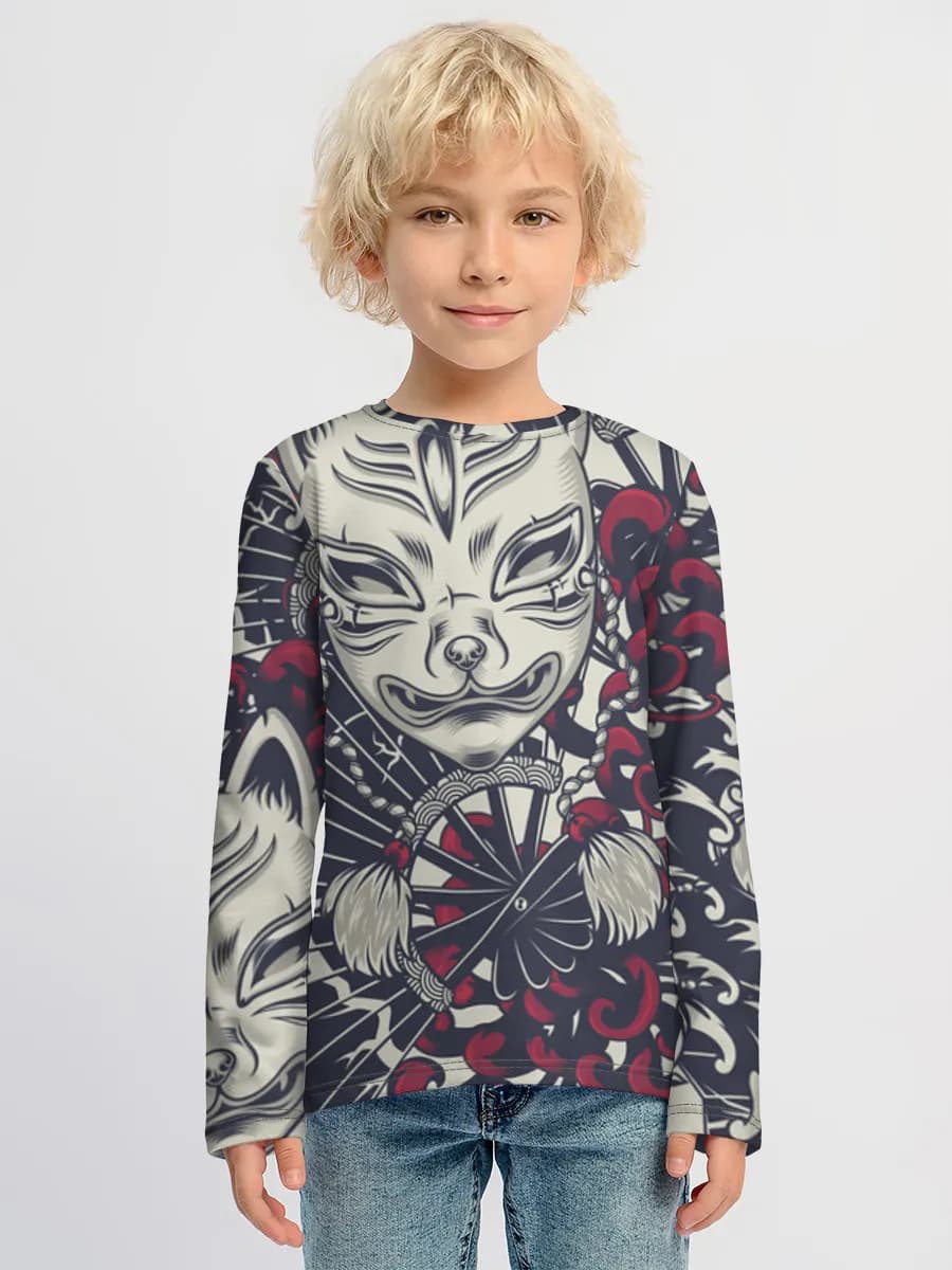 Children's cotton long sleeve shirt