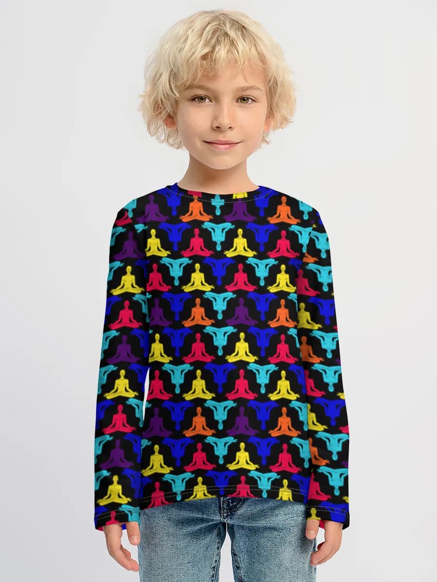 Children's cotton long sleeve shirt