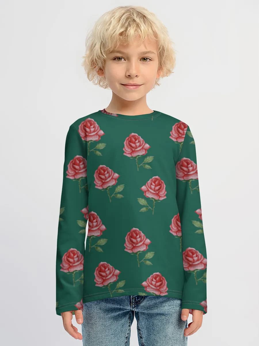 Children's cotton long sleeve shirt