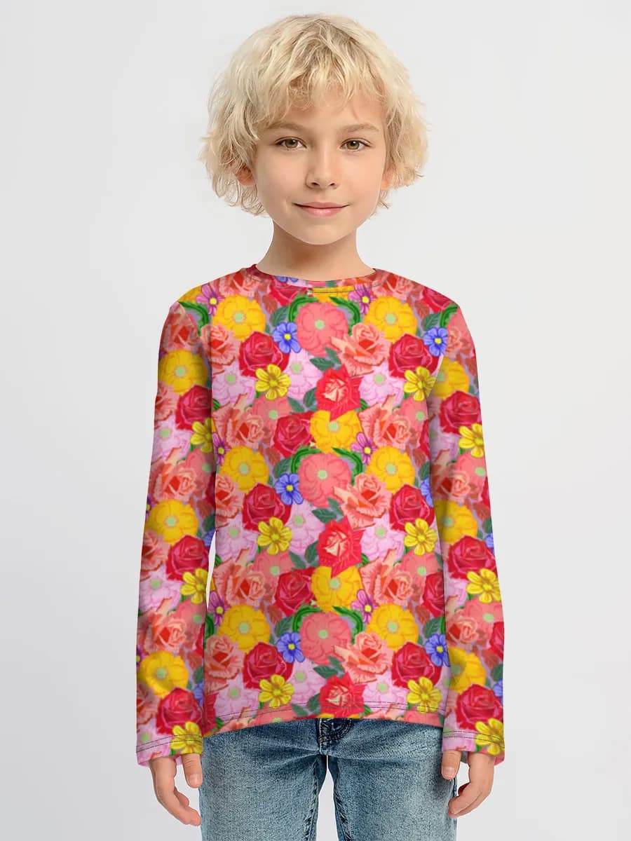 Children's cotton long sleeve shirt