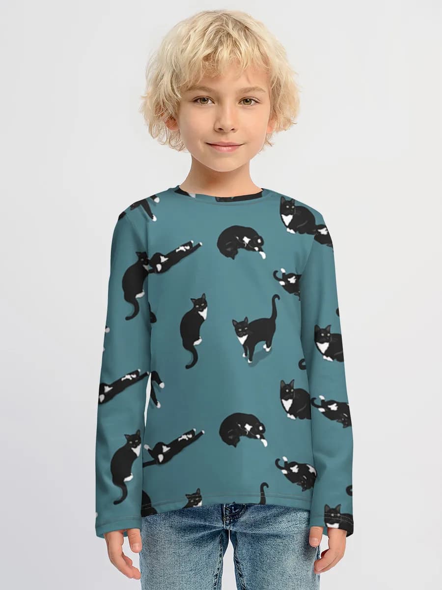 Children's cotton long sleeve shirt