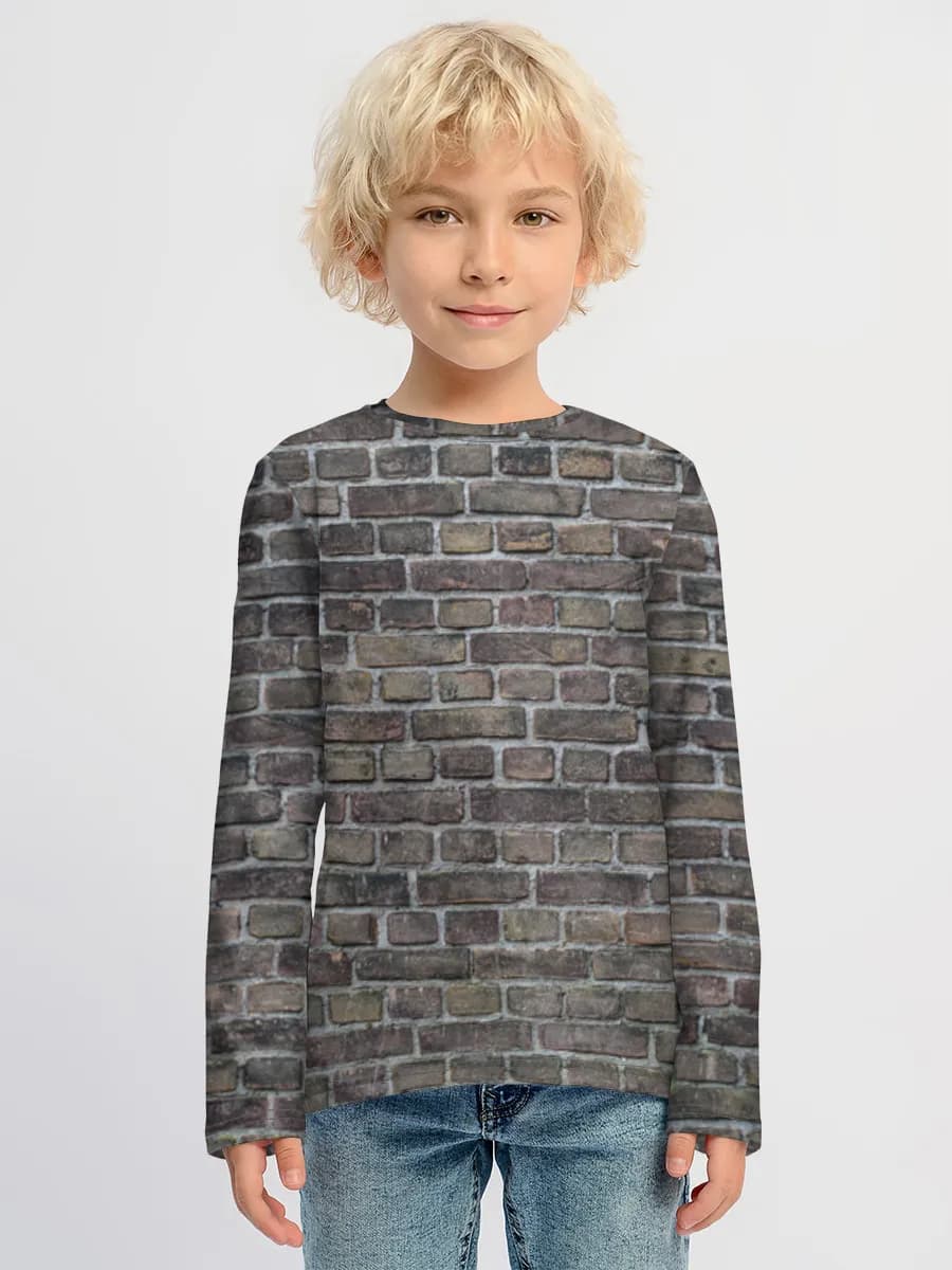 Children's cotton long sleeve shirt