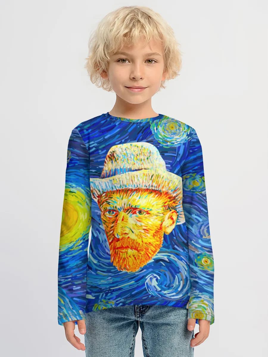 Children's cotton long sleeve shirt