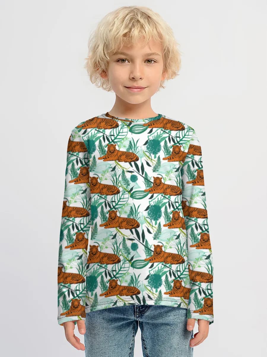 Children's cotton long sleeve shirt