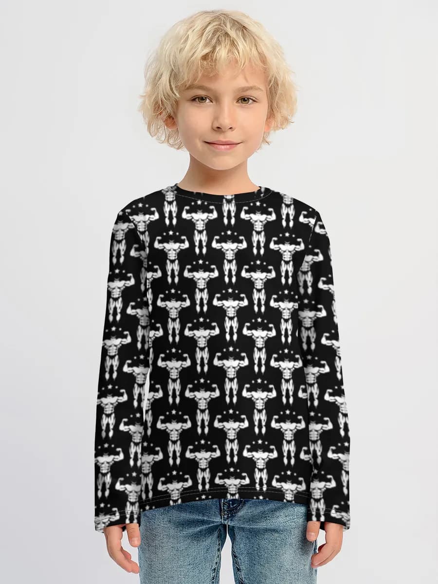 Children's cotton long sleeve shirt