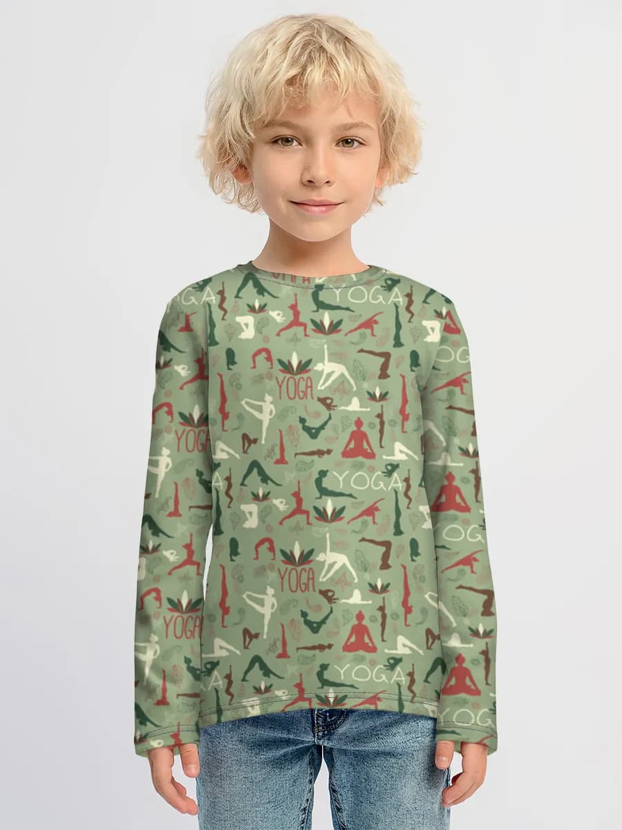 Children's cotton long sleeve shirt