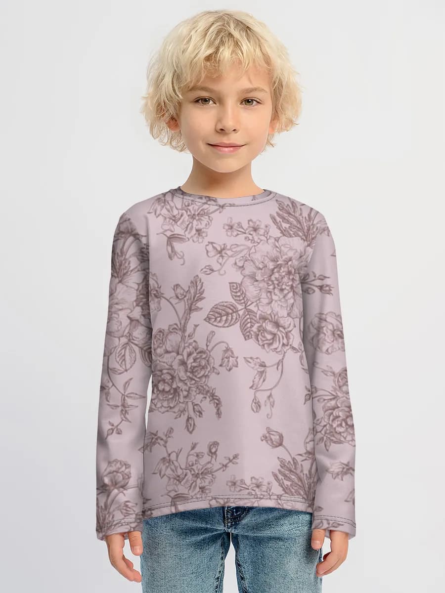 Children's cotton long sleeve shirt