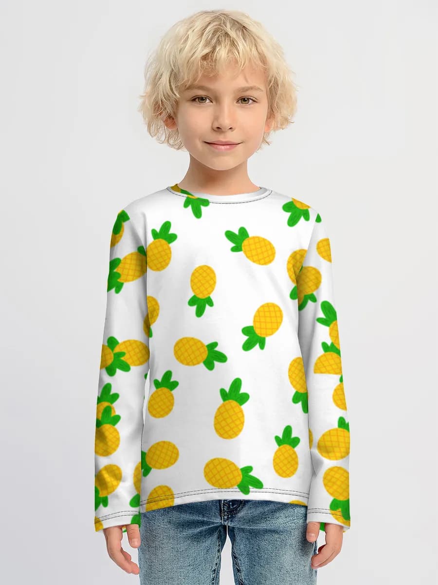 Children's cotton long sleeve shirt