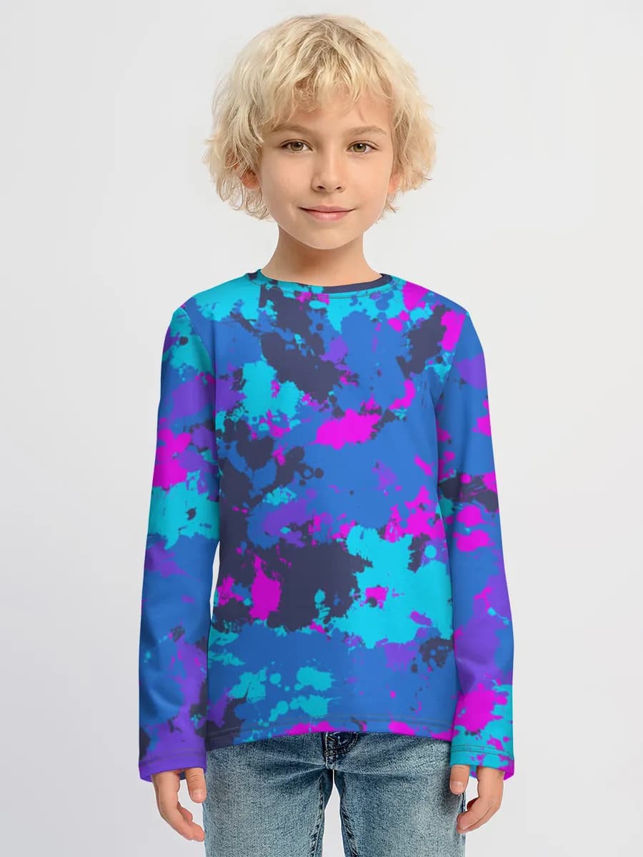 Children's cotton long sleeve shirt