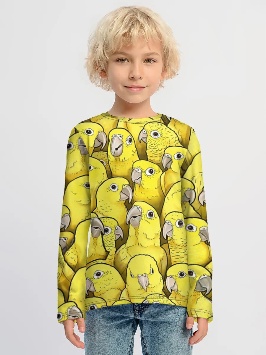 Children's cotton long sleeve shirt